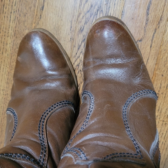 Hanna Sz 8 Brown Tall Heeled Boots - Picture 5 of 6